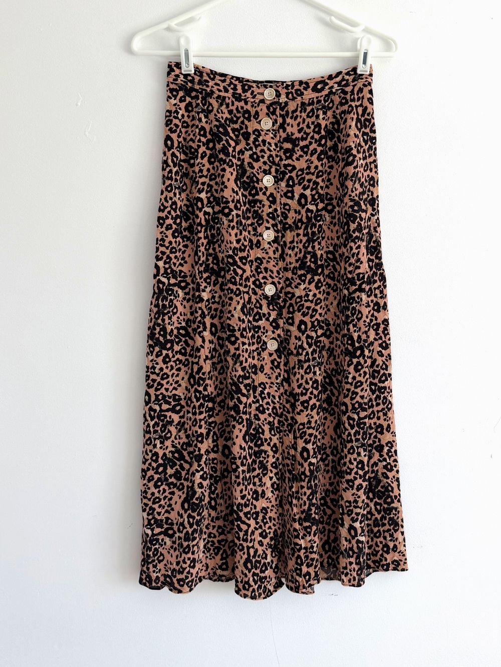 Aritzia Wilfred Leopard Print Maxi Skirt
